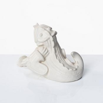 Wilhelm Kåge, a stoneware sculpture of a "dragon puppy", Gustavsberg, Sweden 1940-50's.