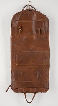 BAG SAMT KOSTYMVÄSKA, läder, märkta ellecieffe, Firenze Italia, sent 1900-tal.
