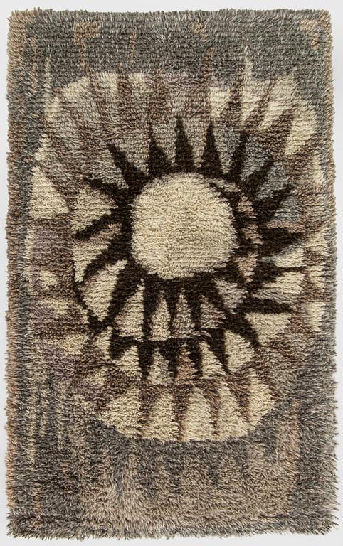 ryijy, malli Nordiska Industri AB Göteborg. Noin 150 x 90 cm.