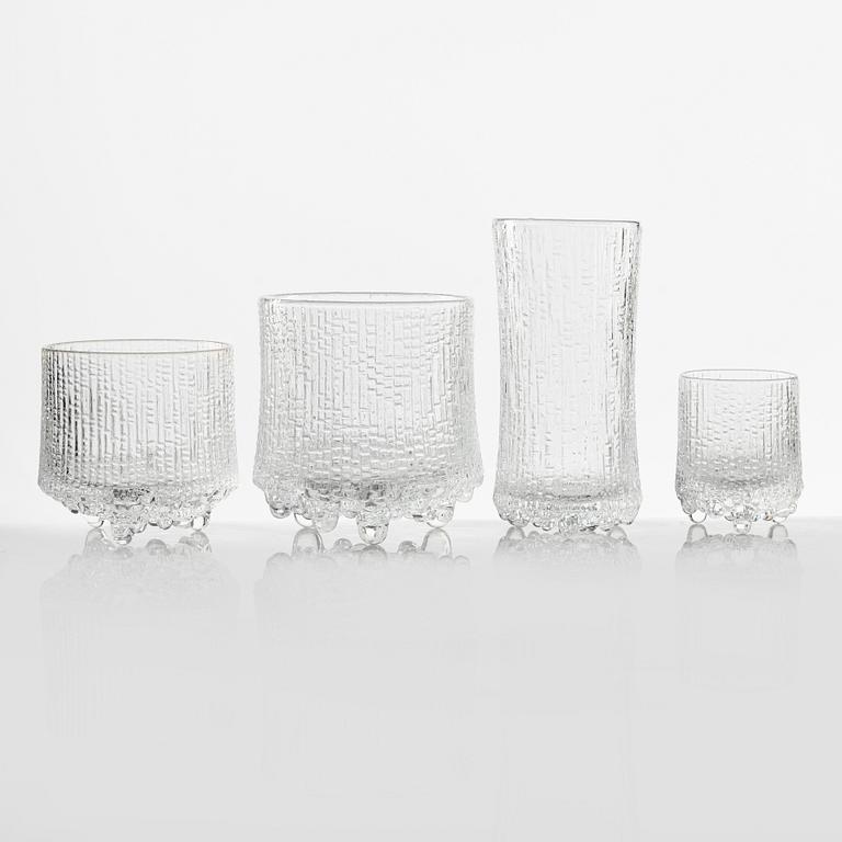 Tapio Wirkkala, glasservis, 65 delar, "Ultima Thule", Iittala, Finland.