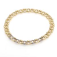 Necklace, 18K gold with brilliant-cut diamonds, Chiampesan, Italy.