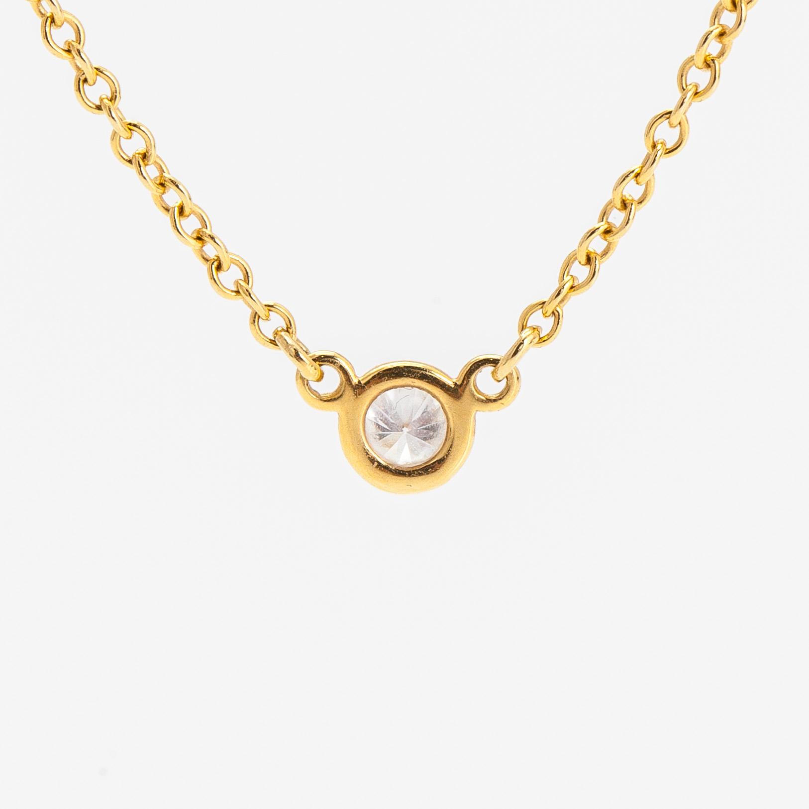 Tiffany & Co, Elsa Peretti, necklace, 'Diamonds by the Yard', 18K gold with a diamond approx. 0.05 ct.