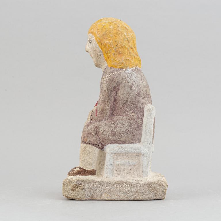 Sven Lundqvist, stone sculpture, signed.