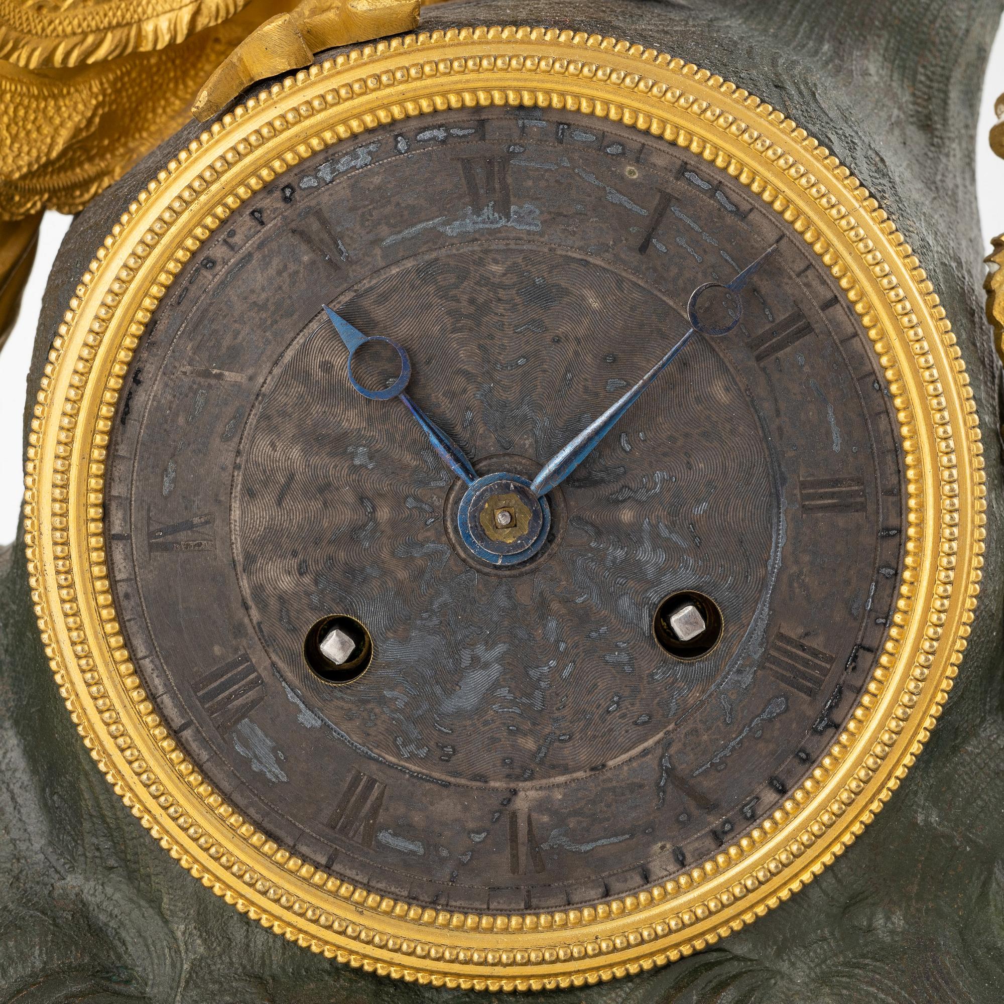 A mid 19th Century mantle clock.