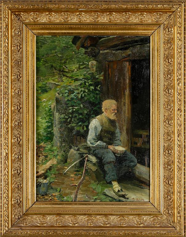 FREDRIK KOLSTØ, olja på duk, signerad.