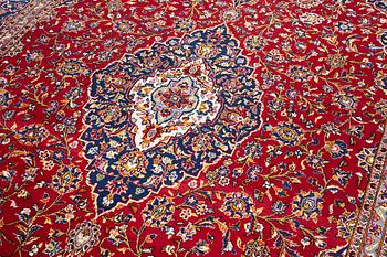 Rug, Keshan, approx. 345 x 295 cm.