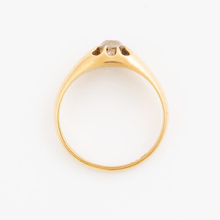 Ring, 18K gold with old-cut diamond.