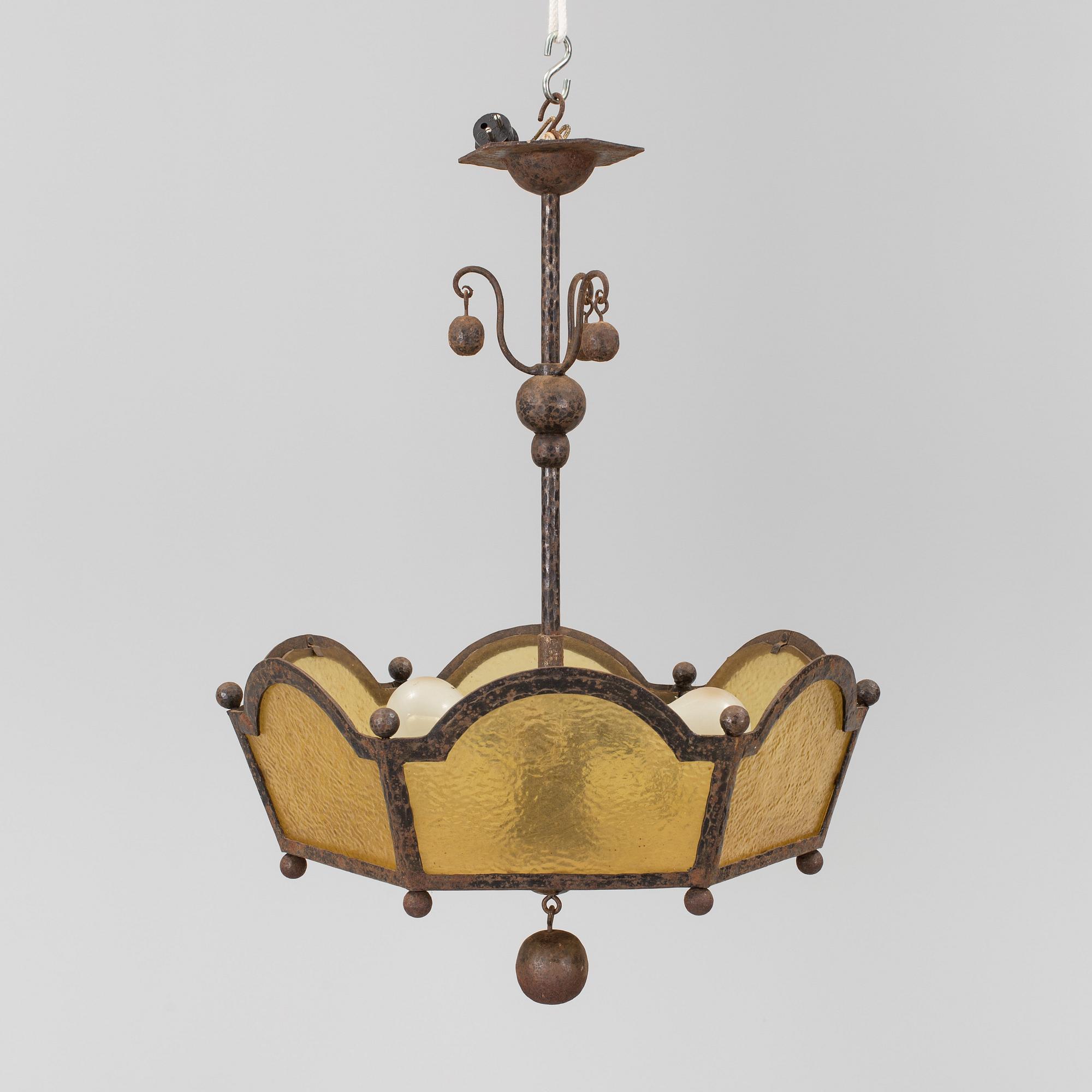 A CEILING LIGHT, first half of the 20th century.