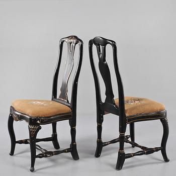 STOLAR, ett par, rokoko, 1700-tal.