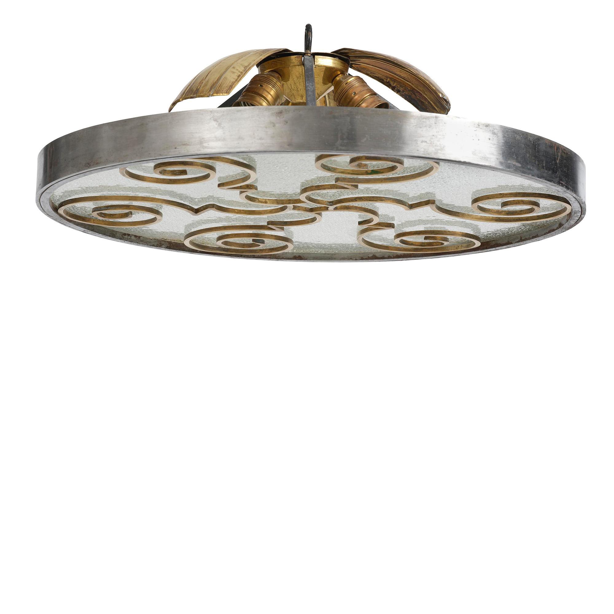 Lars Holmström, a Swedish Grace ceiling lamp, Arvika, 1920s-1930s.