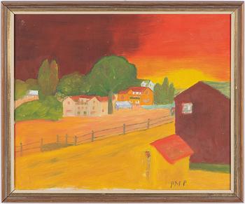 Primus Mortimer Pettersson, Translation: "Red sky.".