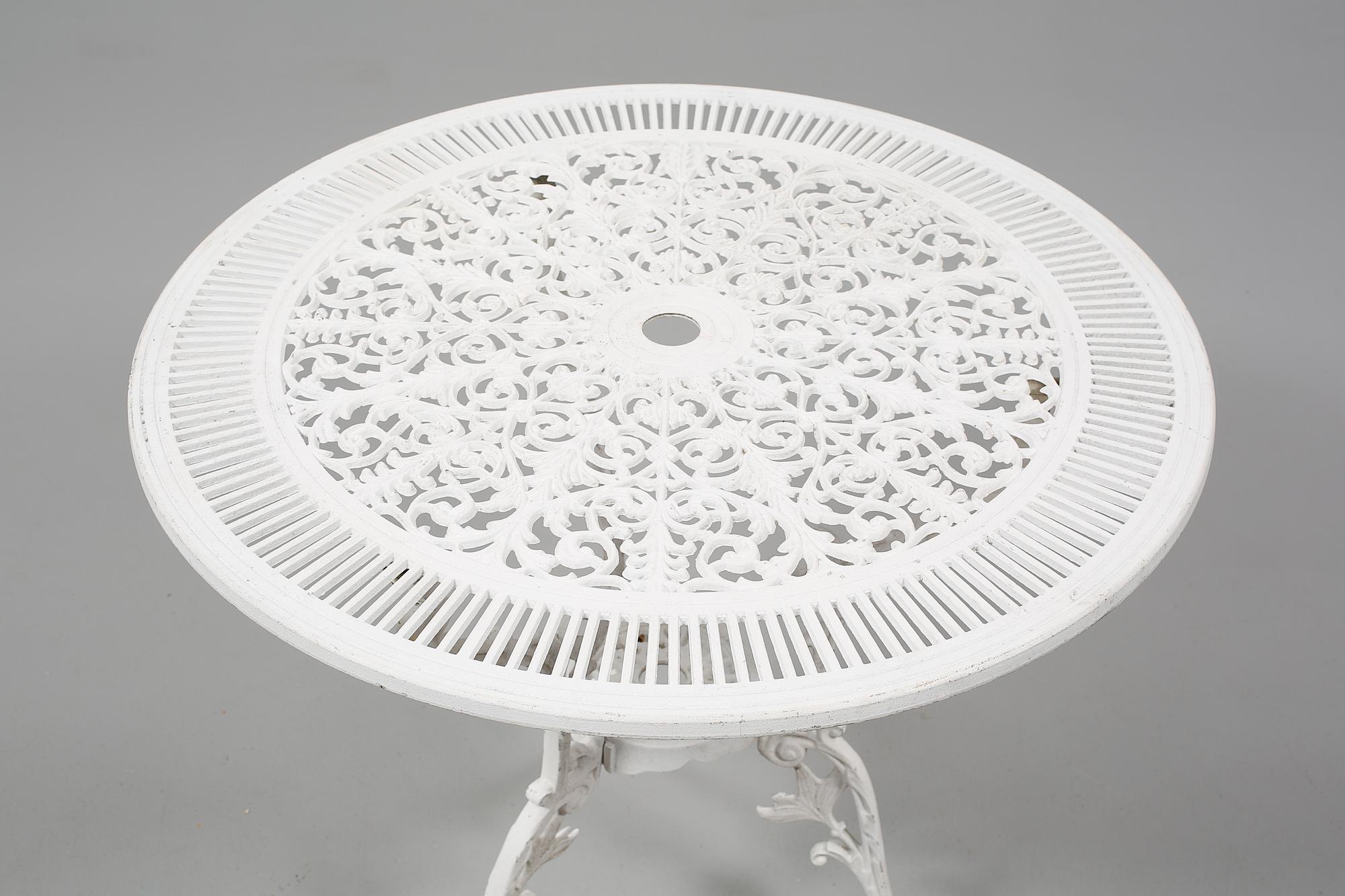 TRÄDGÅRDSMÖBLER, 5 delar, 1900-talets andra hälft.