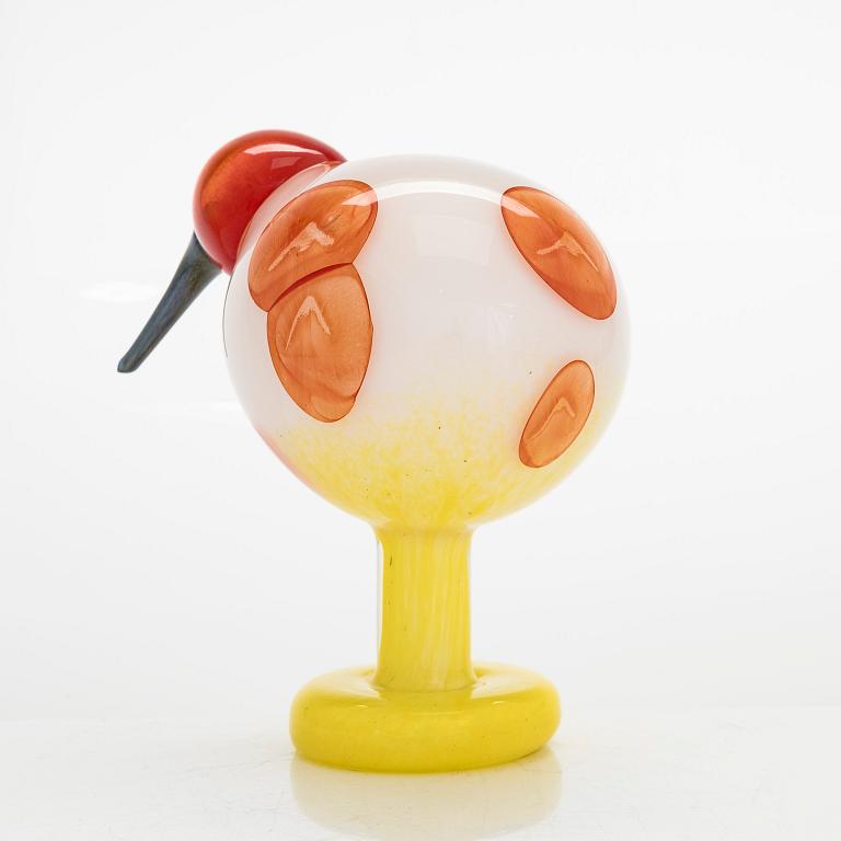 Oiva Toikka, A glass bird, signed O. Toikka IITTALA Billnäs 2015 81/260.