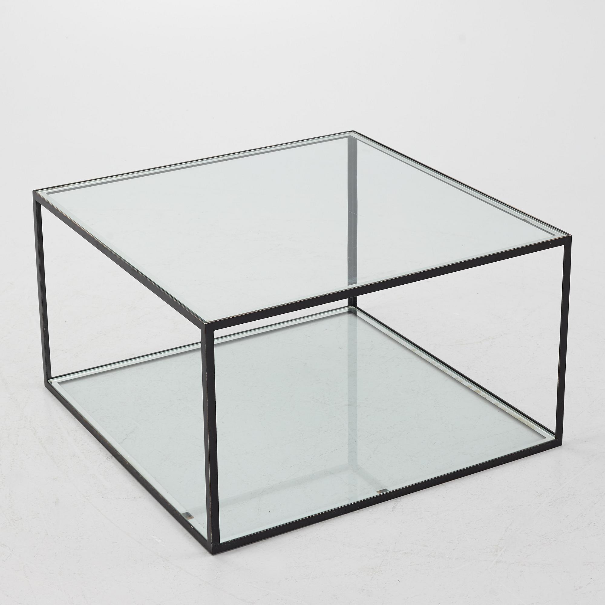 A glass table, model "Alberto", Dux, Sweden.