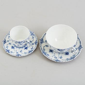 A set of 32 pieces of 'Musselmalet' porcelain tableware, Royal Copenhagen.