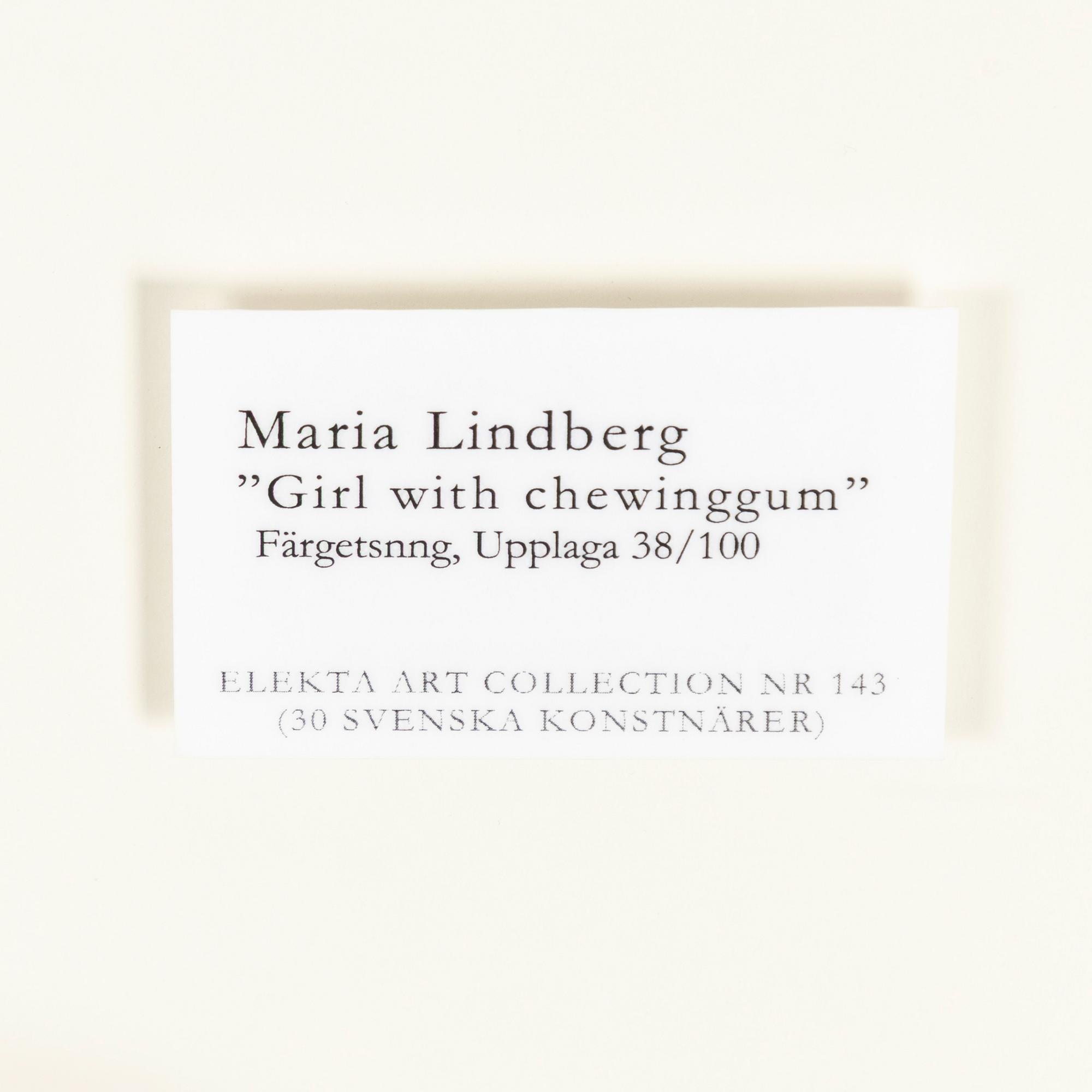 Maria Lindberg, "Girl with Chewing Gum".