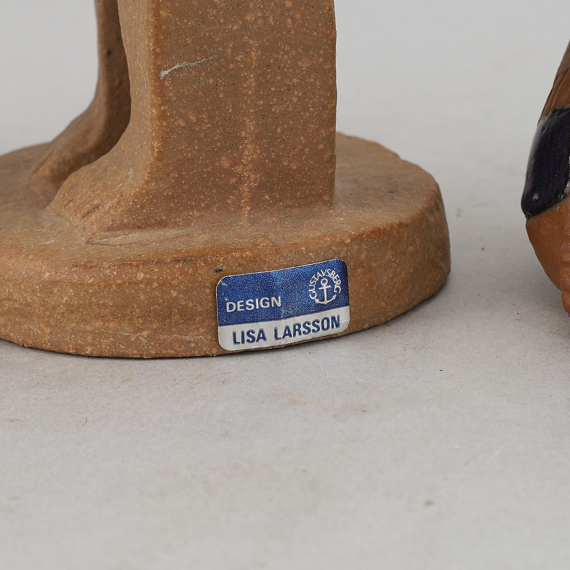Lisa Larson, a set of five stoneware figurines from Gustavsberg.