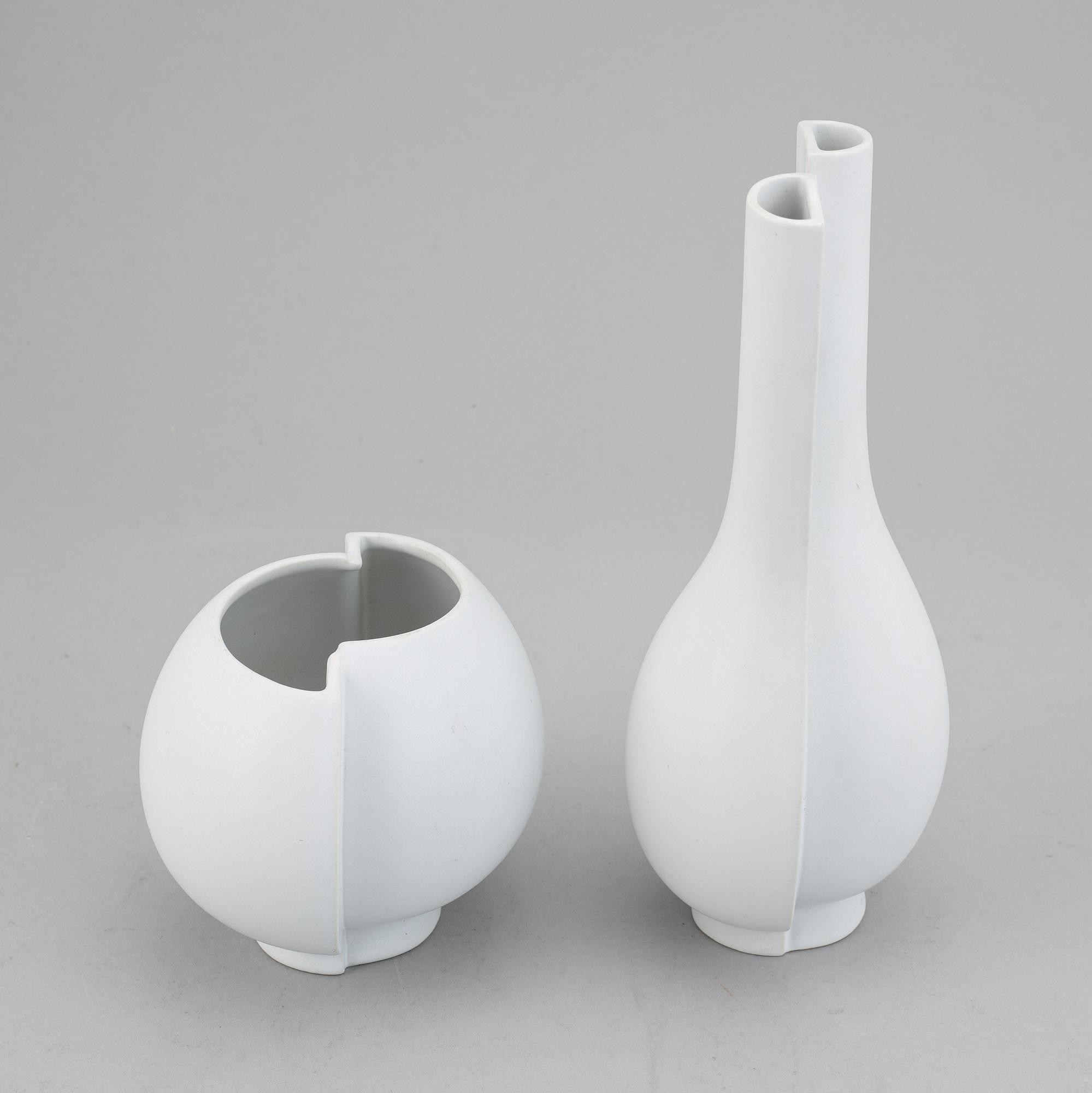 Wilhelm Kåge, two vases, "Surrea", Gustavsberg.