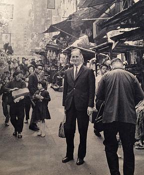 RULLMÅLNING, akvarell och tusch på siden. Japan, tidigt 1900-tal.