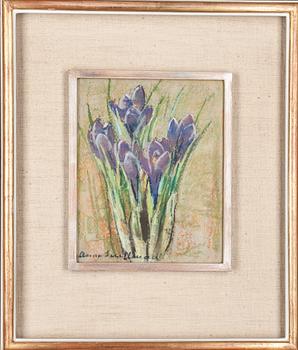 ANNA SNELLMAN, pastell på papper, signerad.