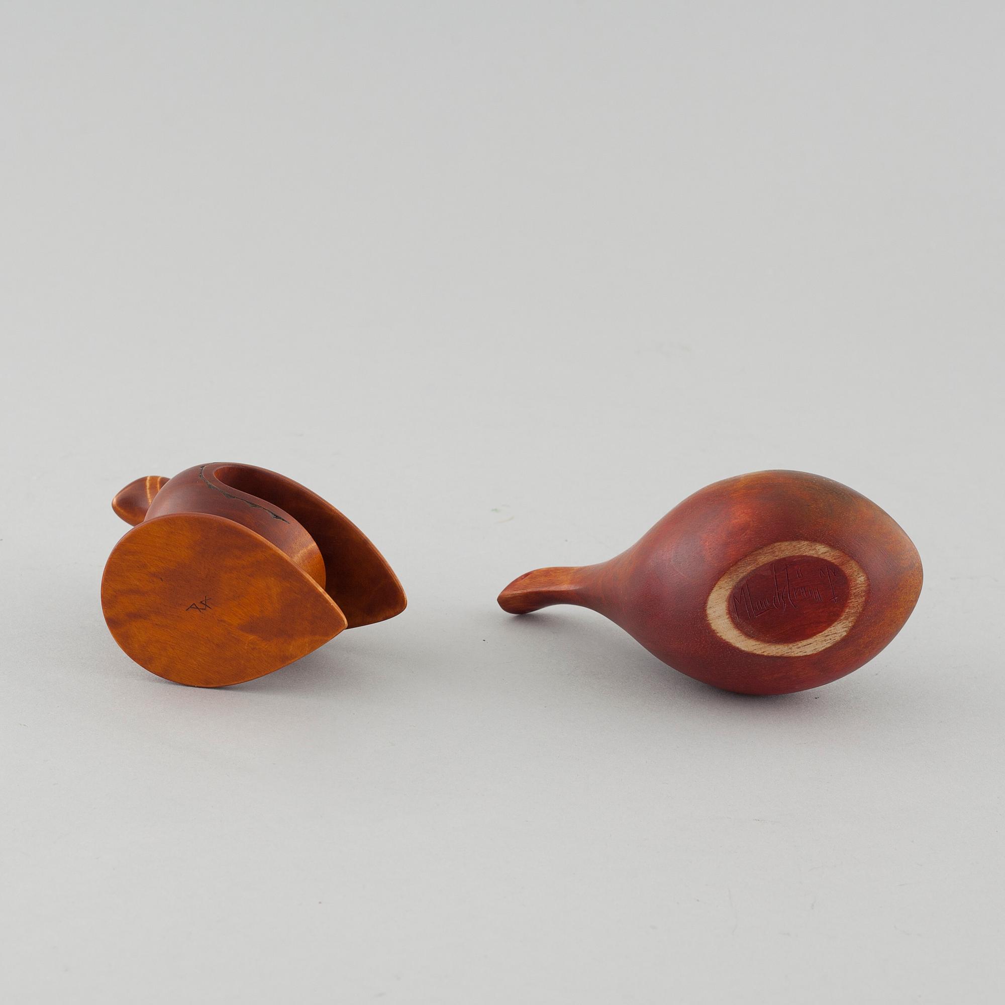 MAX LUNDSTRÖM, delvis, figuriner, 2 st, sent 1900-tal.