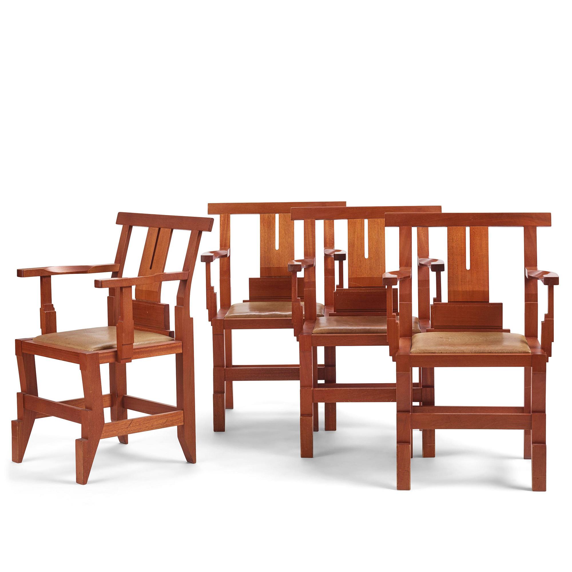 John Kandell, a set of four "Solitär" chairs, Källemo, Värnamo, post 1985.