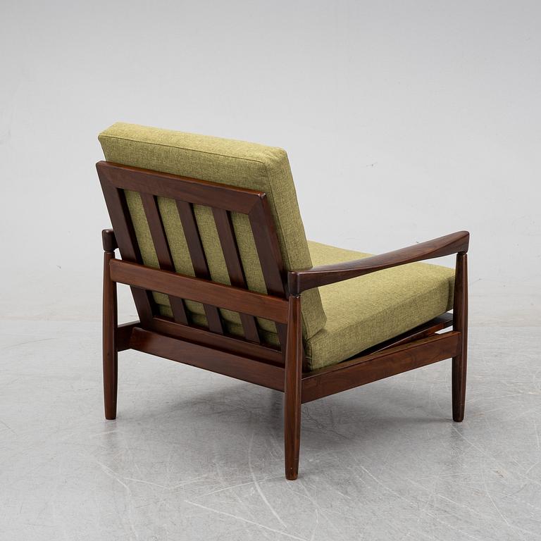 Erik Wörtz a walnut 'Kolding' sofa and an easy chair, IKEA, 1960's.