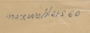 MAX WALTER SVANBERG, bläckteckning, signerad och daterad 60.