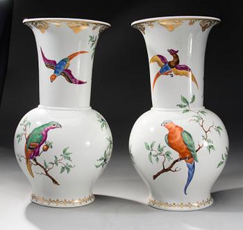A PAIR OF URNS.