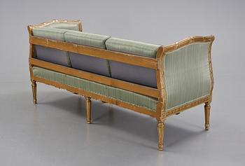 BANKETTSOFFA, gustaviansk stil, 1900-tal.