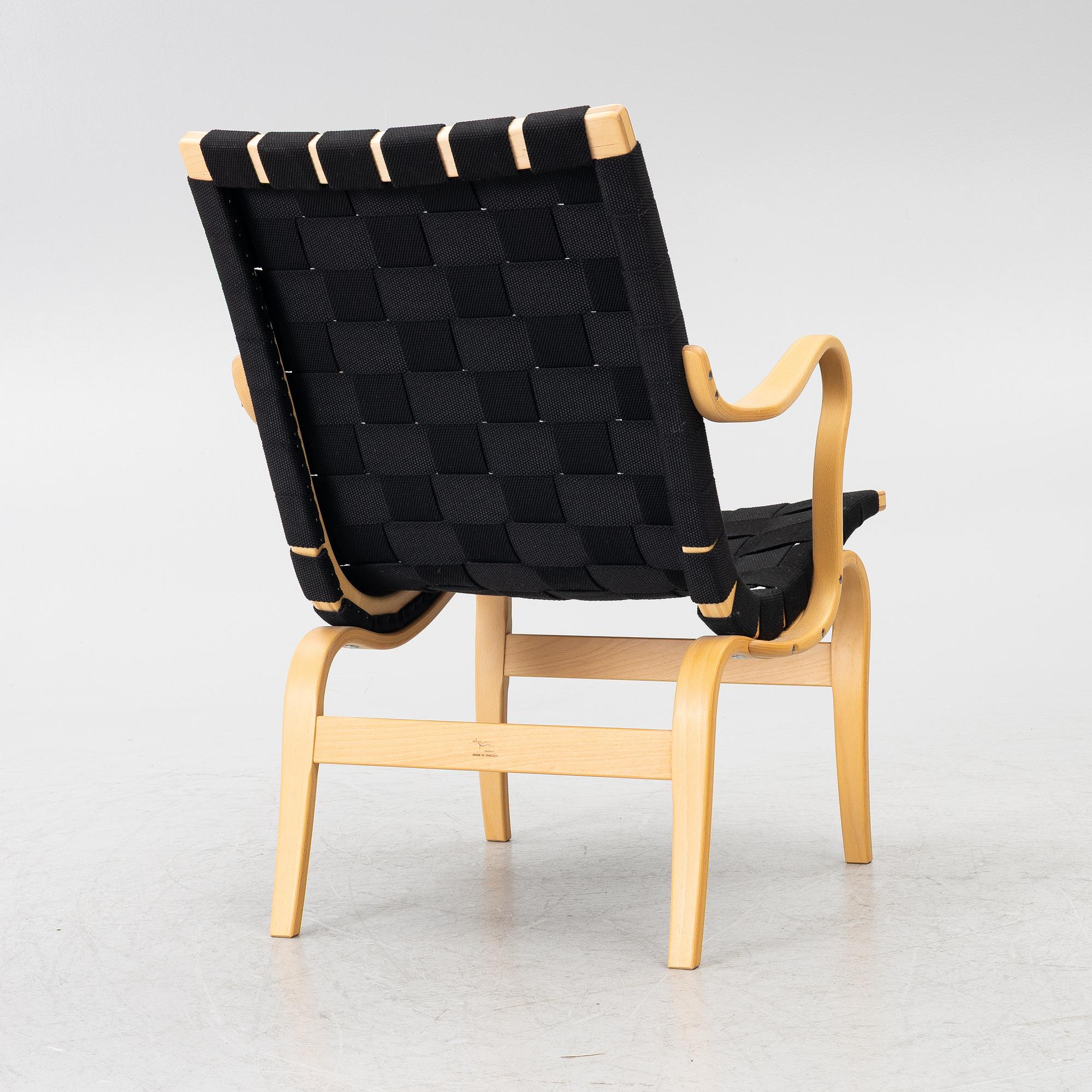 Bruno Mathsson, An armchair, "Eva", Bruno Mathsson International, Värnamo, 2018.