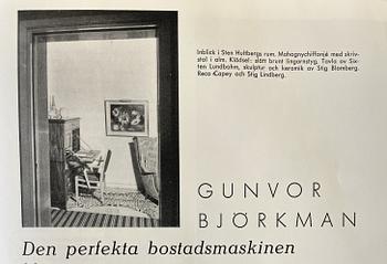 Elias Svedberg, a rare "Eftermiddag" (Afternoon) armchair, Nordiska Kompaniet, Sweden, ca. 1937.