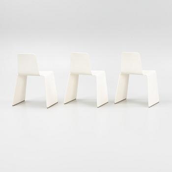 A set of three 'Nxt' chairs by Peter Karpf for Swedese 1982.