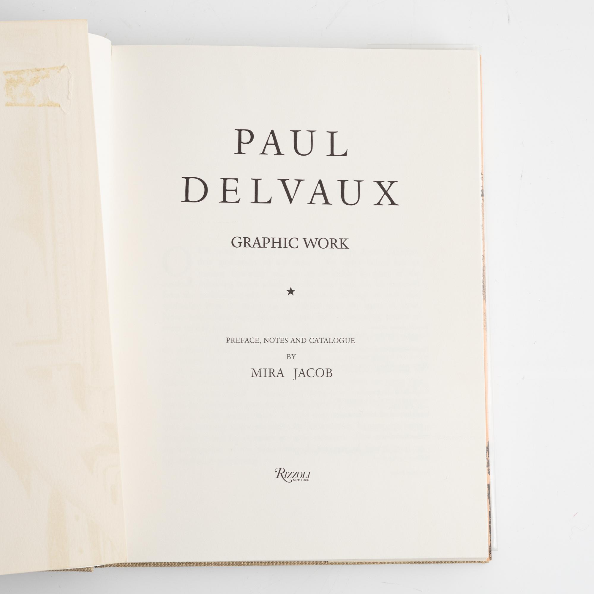 Bok, Paul Delvaux "Graphic Work", 1976.