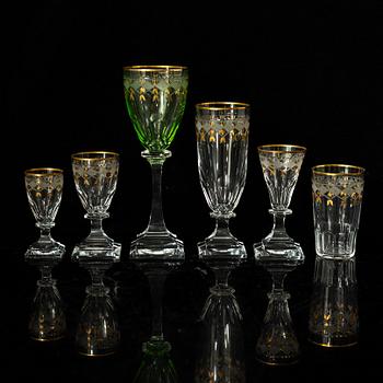 A part 'Odelberg Junior' glass service, Kosta Boda (49 pieces).