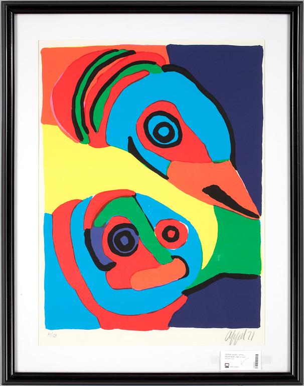 KAREL APPEL, färglitografi, sign o numr 50/125.