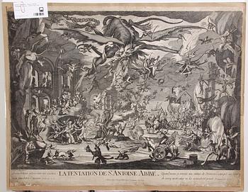 GRAVYR, kopia efter Jacques Callot, 1600/1700-tal.