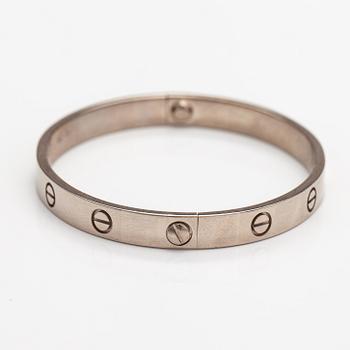 Cartier, Rannekoru "Love", 18K valkokultaa. Merkitty Cartier DC8769.