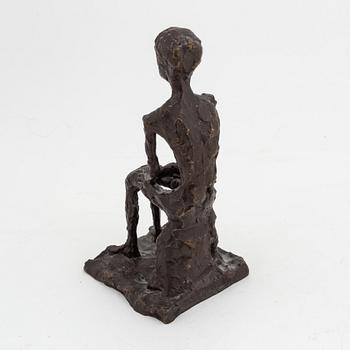 Asmund Arle, skulptur, brons, signerad och daterad 1950.