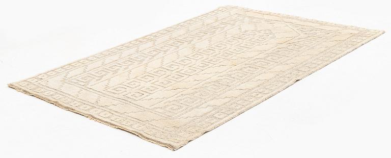 Märta Måås-Fjetterström, a rug, 'Vita Spetsporten',  knotted pile in relief, approximately 225 x 150 cm, signed AB MMF.