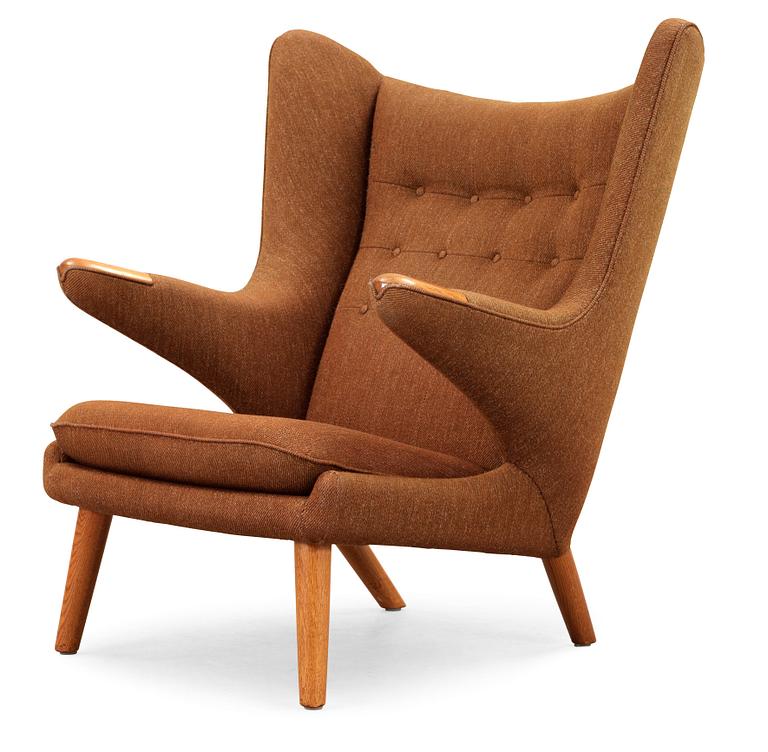 A Hans J Wegner 'Papa Bear' armchair, AP-stolen, Denmark 1950's.