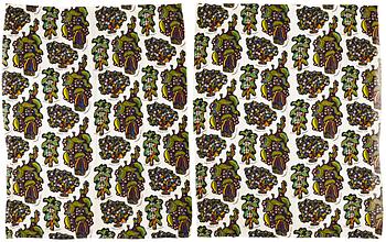 Josef Frank, two "Drinks" curtains, Svenskt Tenn, Sweden.