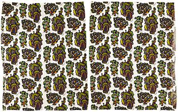 98. Josef Frank, two "Drinks" curtains, Svenskt Tenn, Sweden.