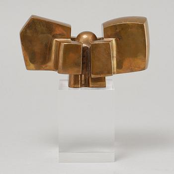 JOSE LUIS SANCHEZ, sculpture, bronze & acrylic glass, numbered 1000/266.