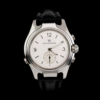 ARMBANDSUR, stål, Sjöö Sandström, Chronolink Worldtimer UTC.