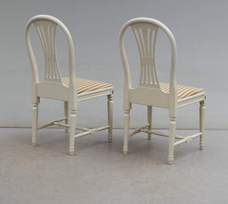 MATGRUPP, 7 delar, gustaviansk stil, 1900-talets andra hälft.