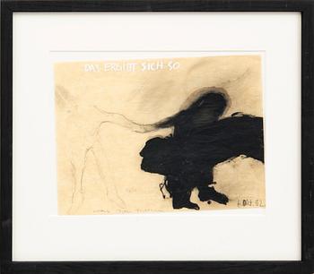 Max Neumann, mixed media signed and dated 82.