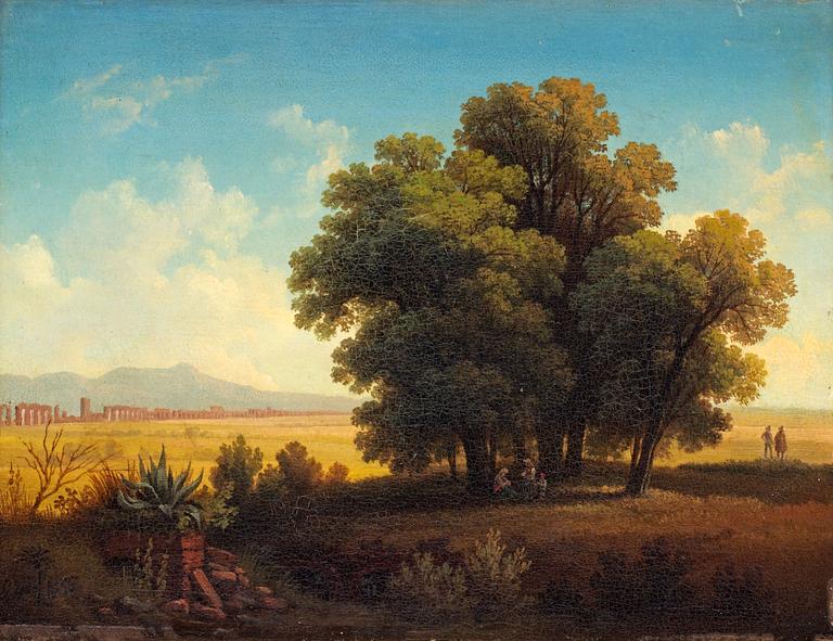 Gustaf Wilhelm Palm, ”Vue af Romerska Campagnan”.