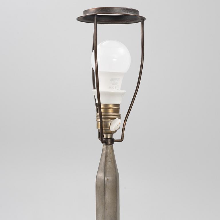 Floor lamp, tin, 1920s-30s.