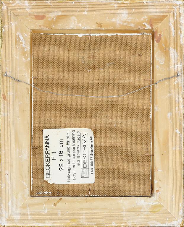 OLLE NORDBERG, olja på pannå, signerad.